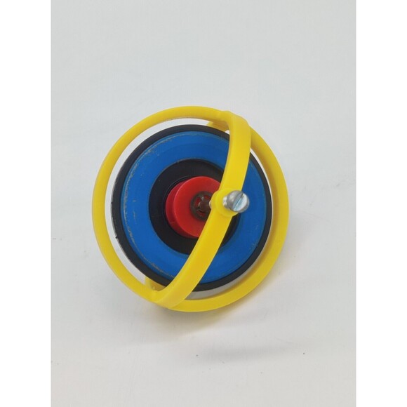 Gyroscope Toy Spinning Top Inertia Physics Science Replacement? Yellow & Red - Picture 2 of 6